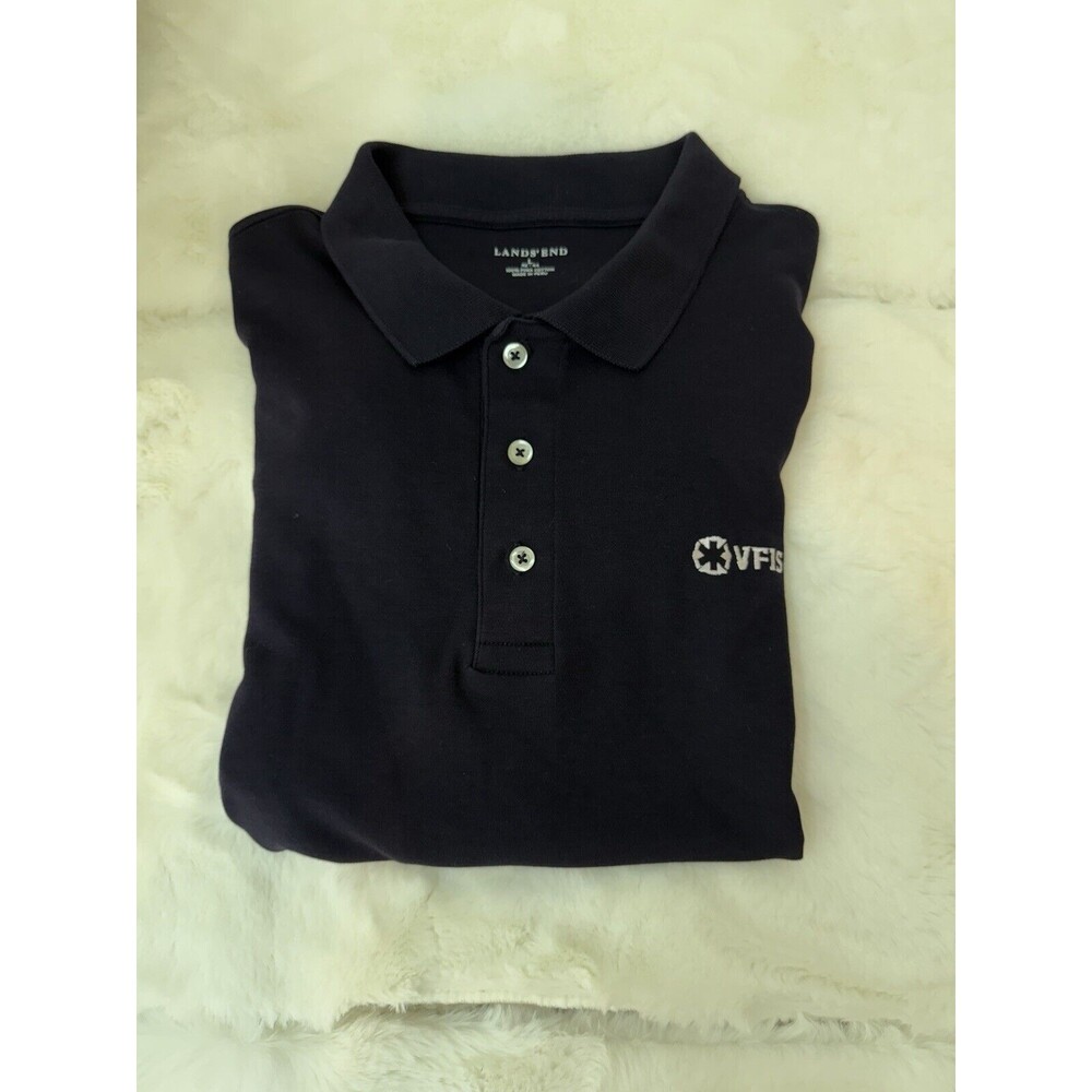 Lands End Blue Polo Shirt Large - Picture 8 of 8